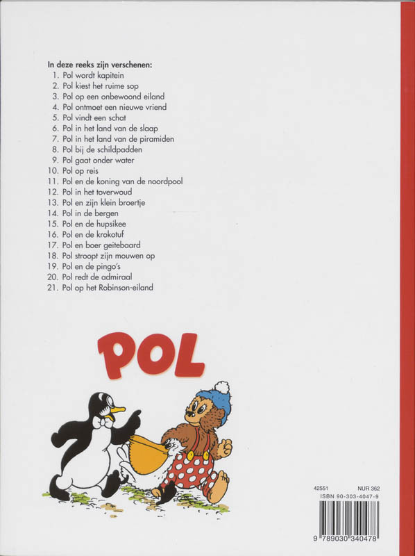 Pol en zijn kleine broertje / Pol achterkant