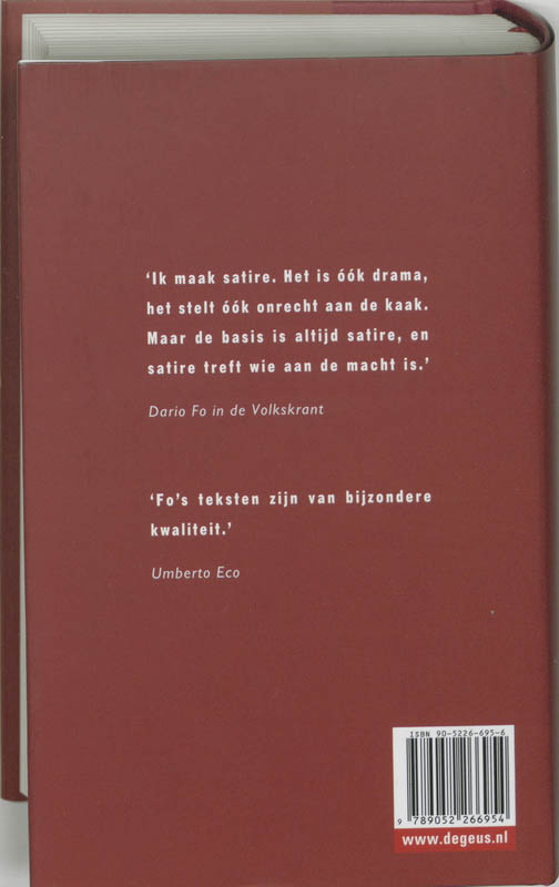 Toneelwerken I achterkant