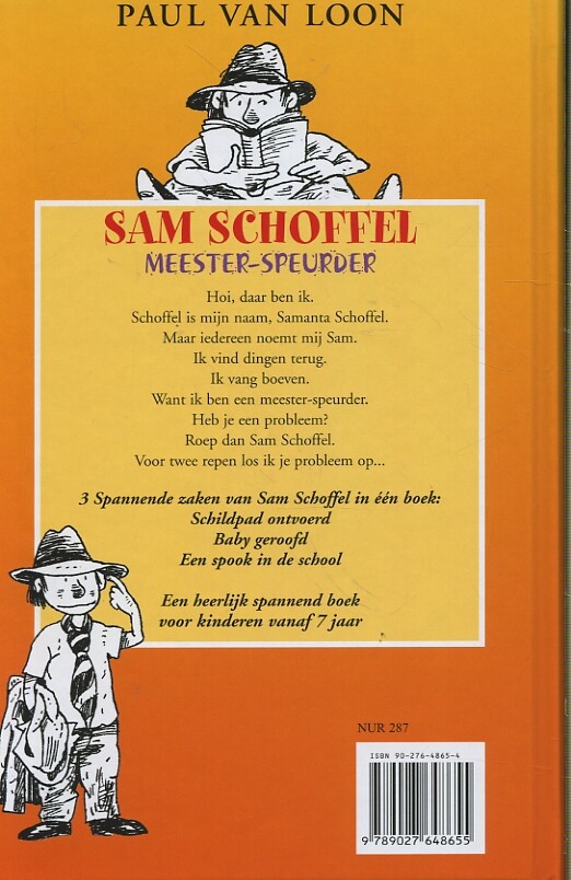 Sam Schoffel meester-speurder achterkant