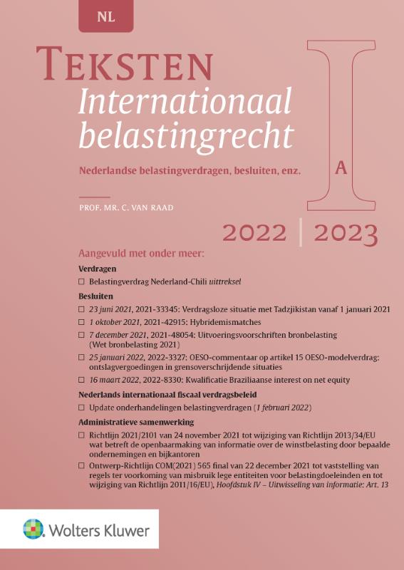 Teksten Internationaal belastingrecht 2022/2023