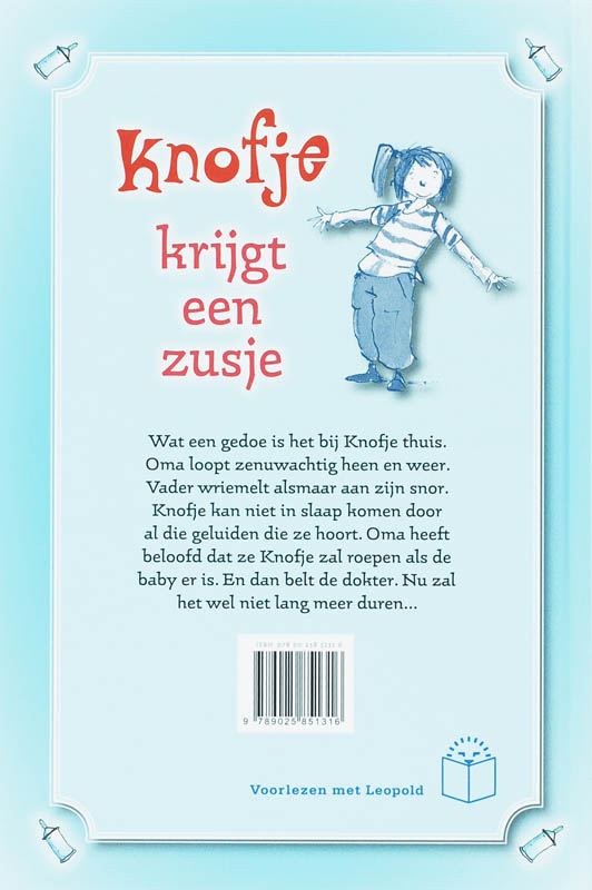 Knofje Krijgt Een Zusje achterkant