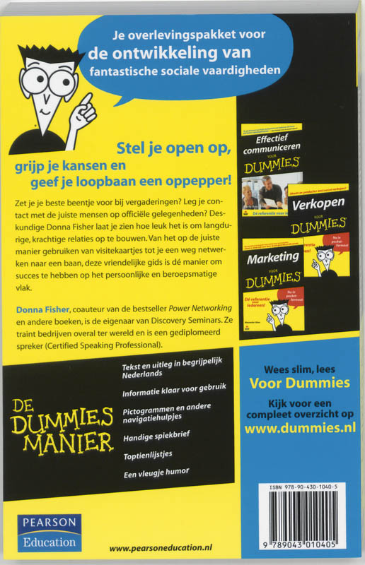 Persoonlijk netwerken voor Dummies / Voor Dummies achterkant