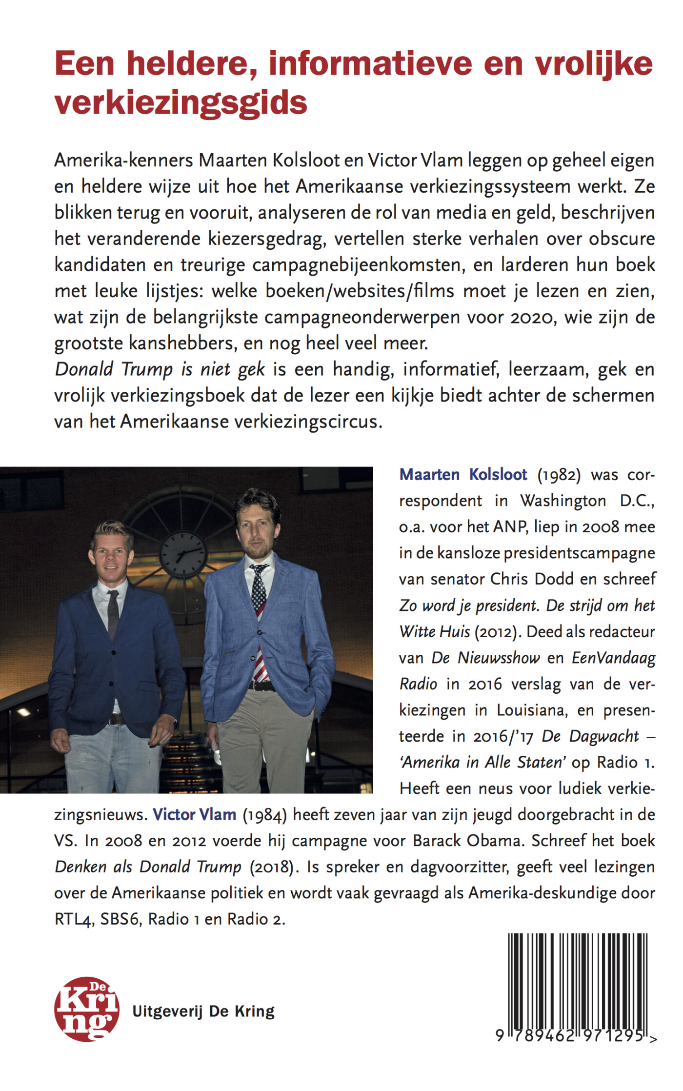 Donald Trump is niet gek achterkant