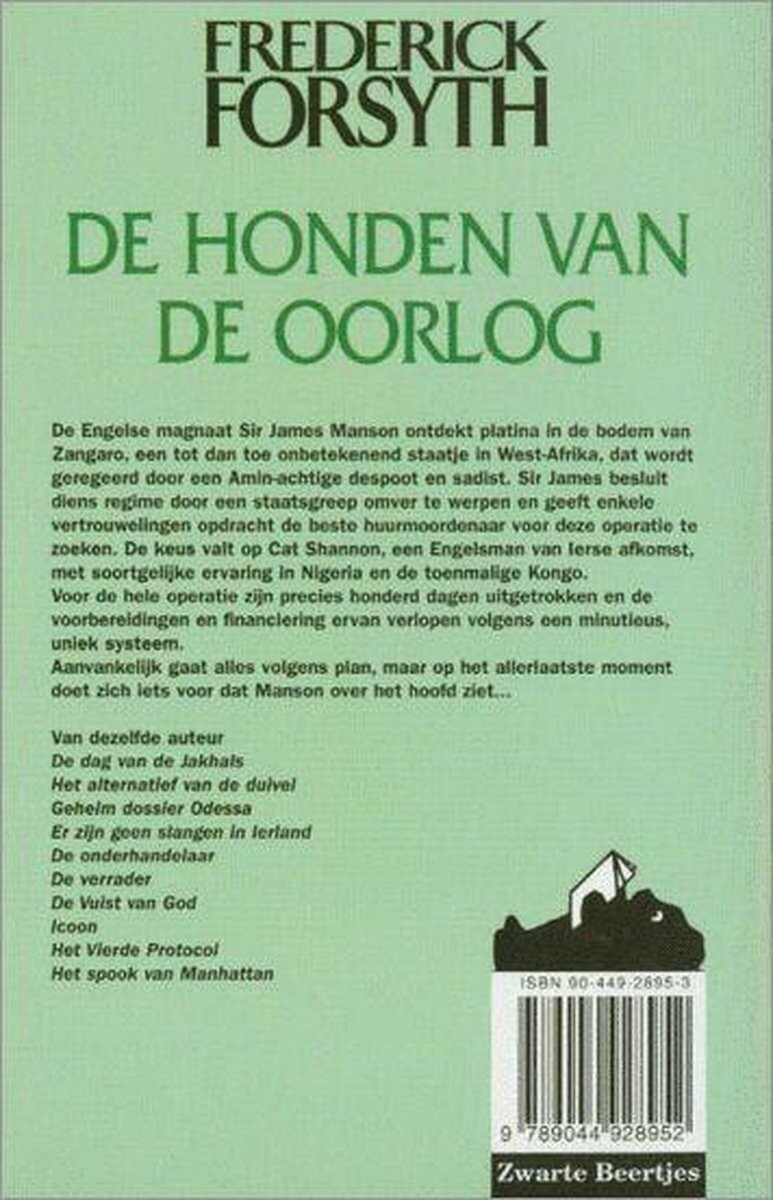 De honden van de oorlog / Zwarte beertjes / 2895 achterkant