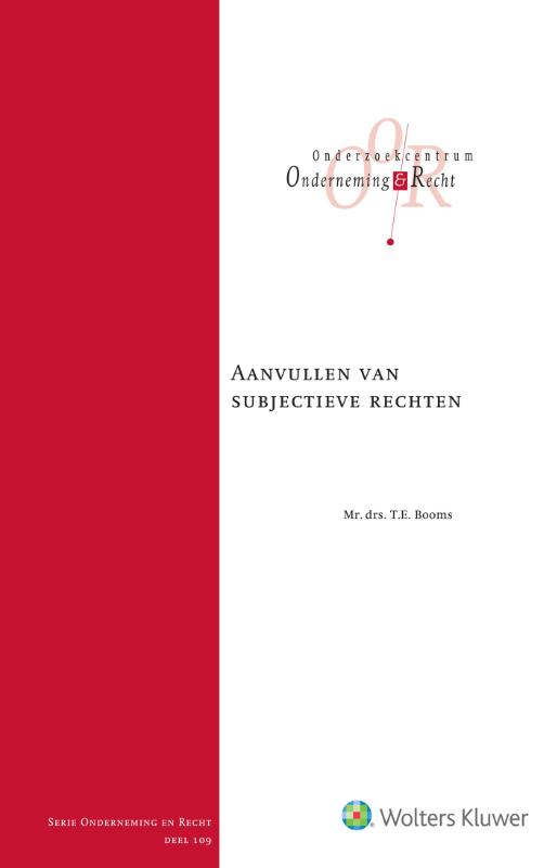 boekenbalie_9789013153453_cover Onderneming en recht  -   Aanvullen van subjectieve rechten