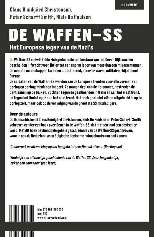 De Waffen-SS / DOCUMENT achterkant