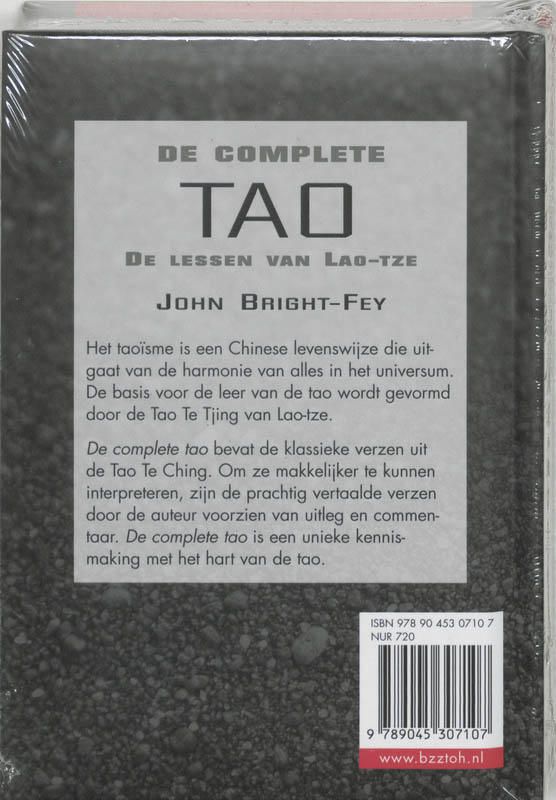De complete Tao achterkant