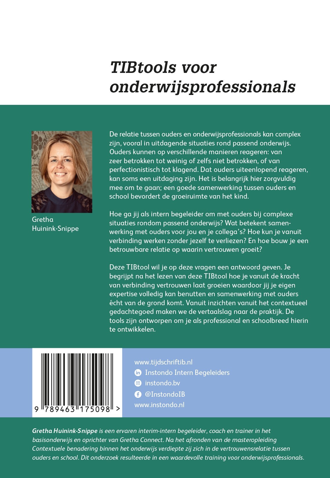 Samenwerken met ouders! / TIB tools voor onderwijsprofessionals / 51 achterkant