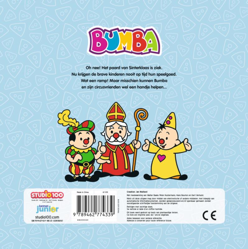 Bumba Kartonboek - De Helpers Van De Sint achterkant