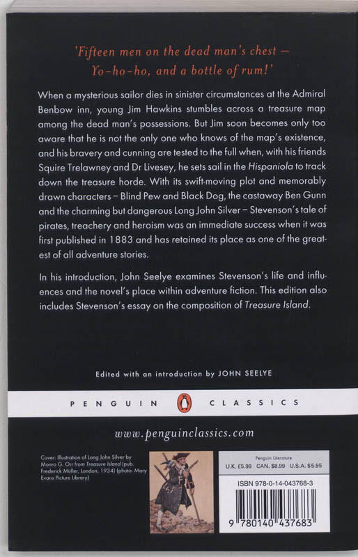Treasure Island / Penguin Classics achterkant