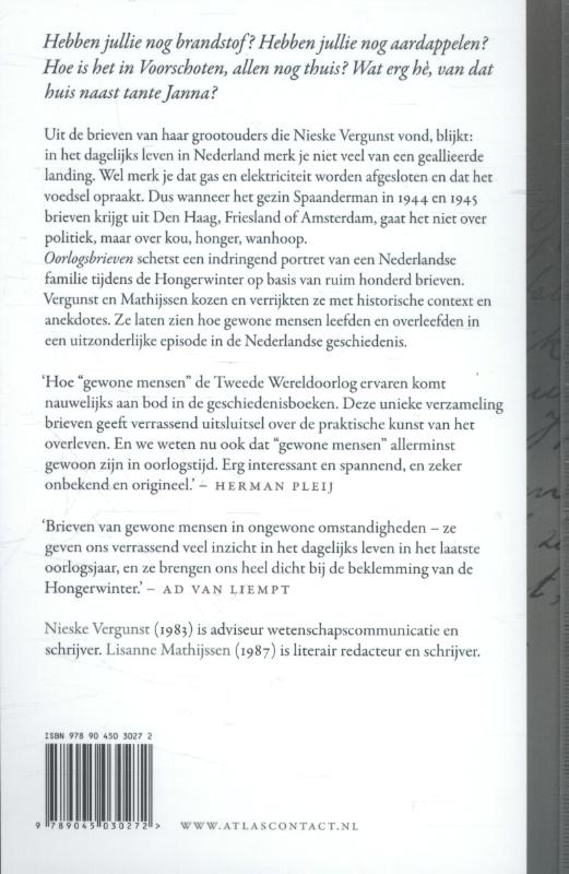 Oorlogsbrieven Oorlogsbrieven achterkant