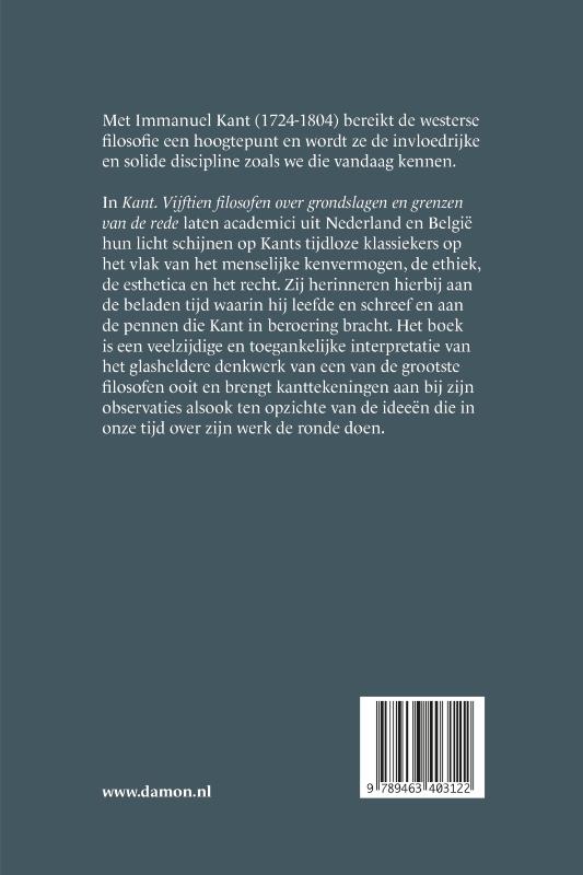 Kant / De Debatten / 3 achterkant
