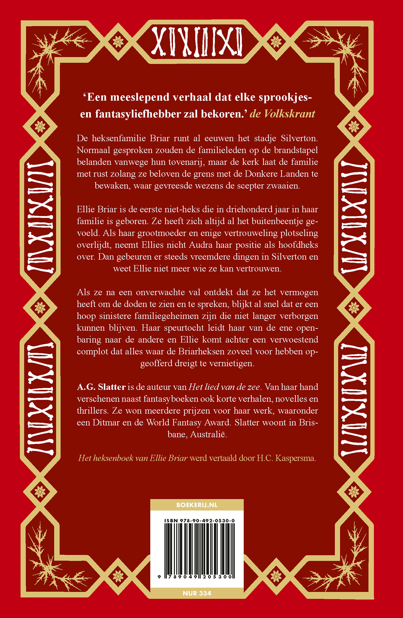 Het heksenboek van Ellie Briar limited edition achterkant