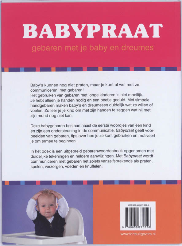 Babypraat achterkant