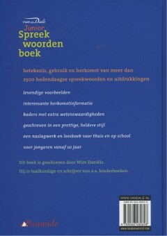 Van Dale Junior Spreekwoordenboek / Van Dale Kinderwoordenboeken achterkant