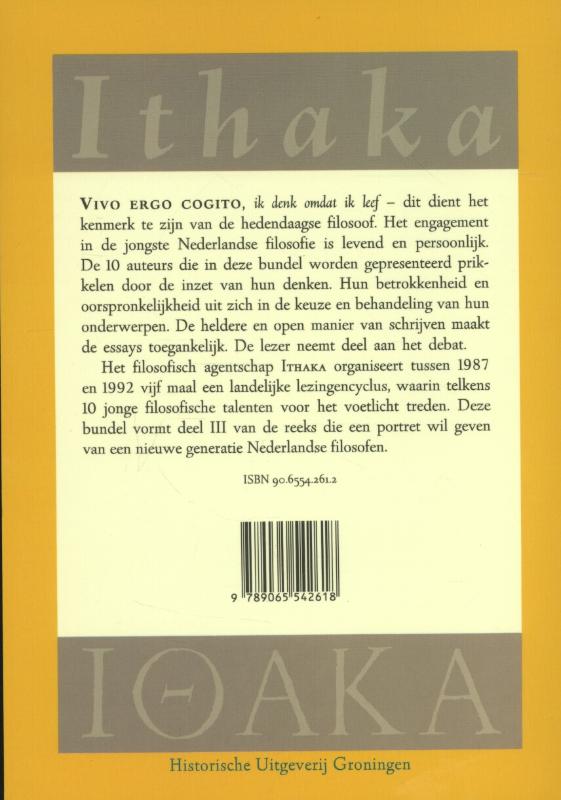 Ergo Cogito 3 - Portret van een generatie Ergo Cogito 3 - Portret van een generatie achterkant