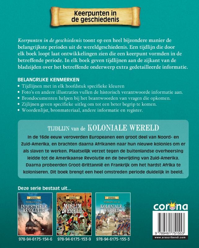 Tijdlijn van de Koloniale wereld / Keerpunten in de Geschiedenis achterkant
