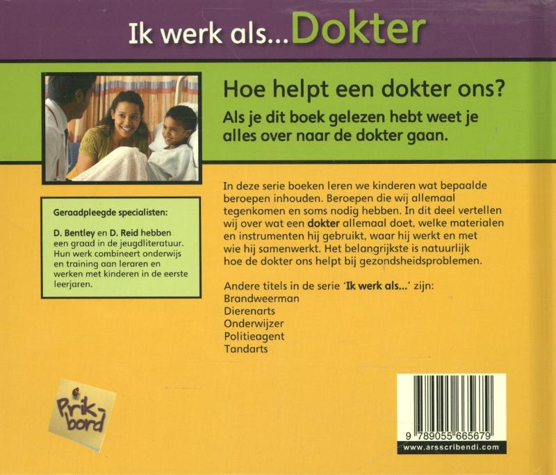 Ik werk als ...  -   Dokter achterkant