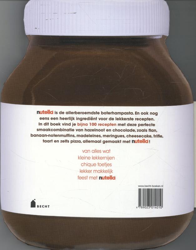 Bijna 100 recepten met Nutella achterkant