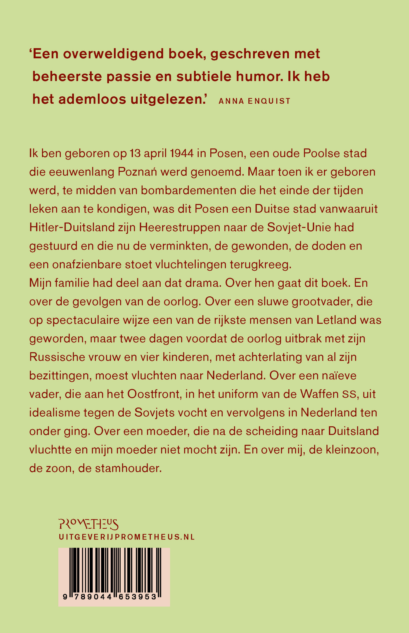 De stamhouder achterkant