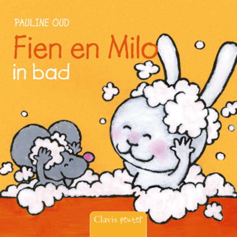 Kinderboeken Clavis Prentenboek - Fien en Milo in bad. 2+