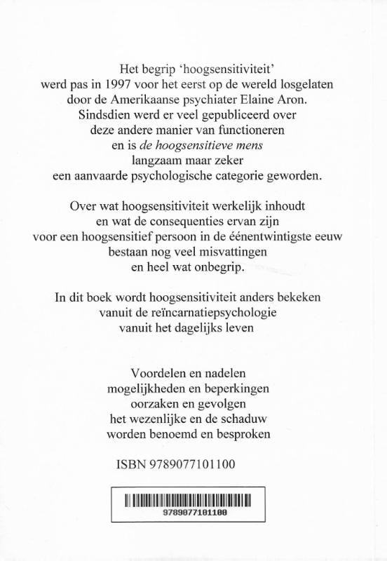 Hoogsensitief achterkant