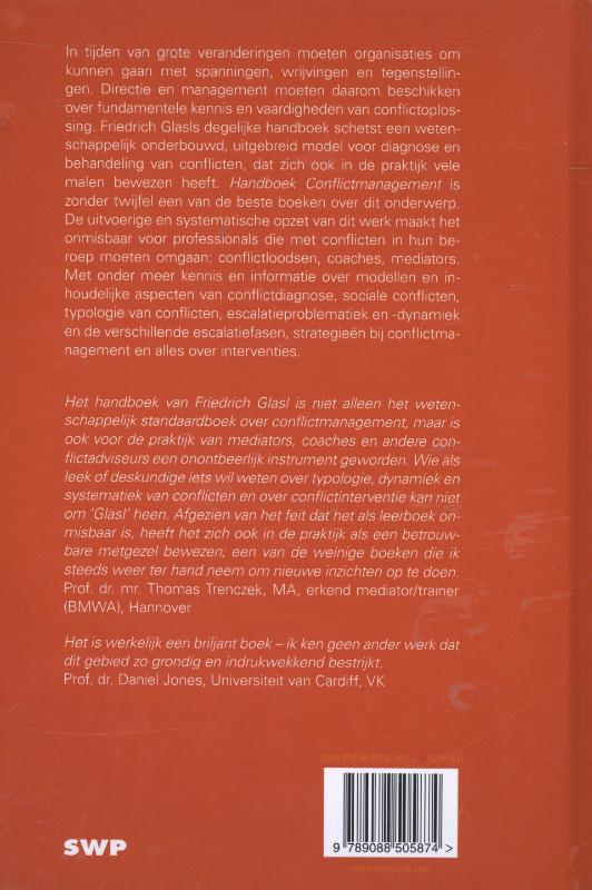 Handboek conflictmanagement achterkant