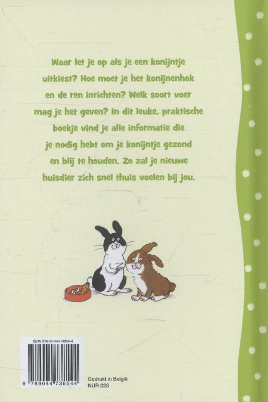 Hoera! Een huisdier! Zo zorg je voor konijnen achterkant