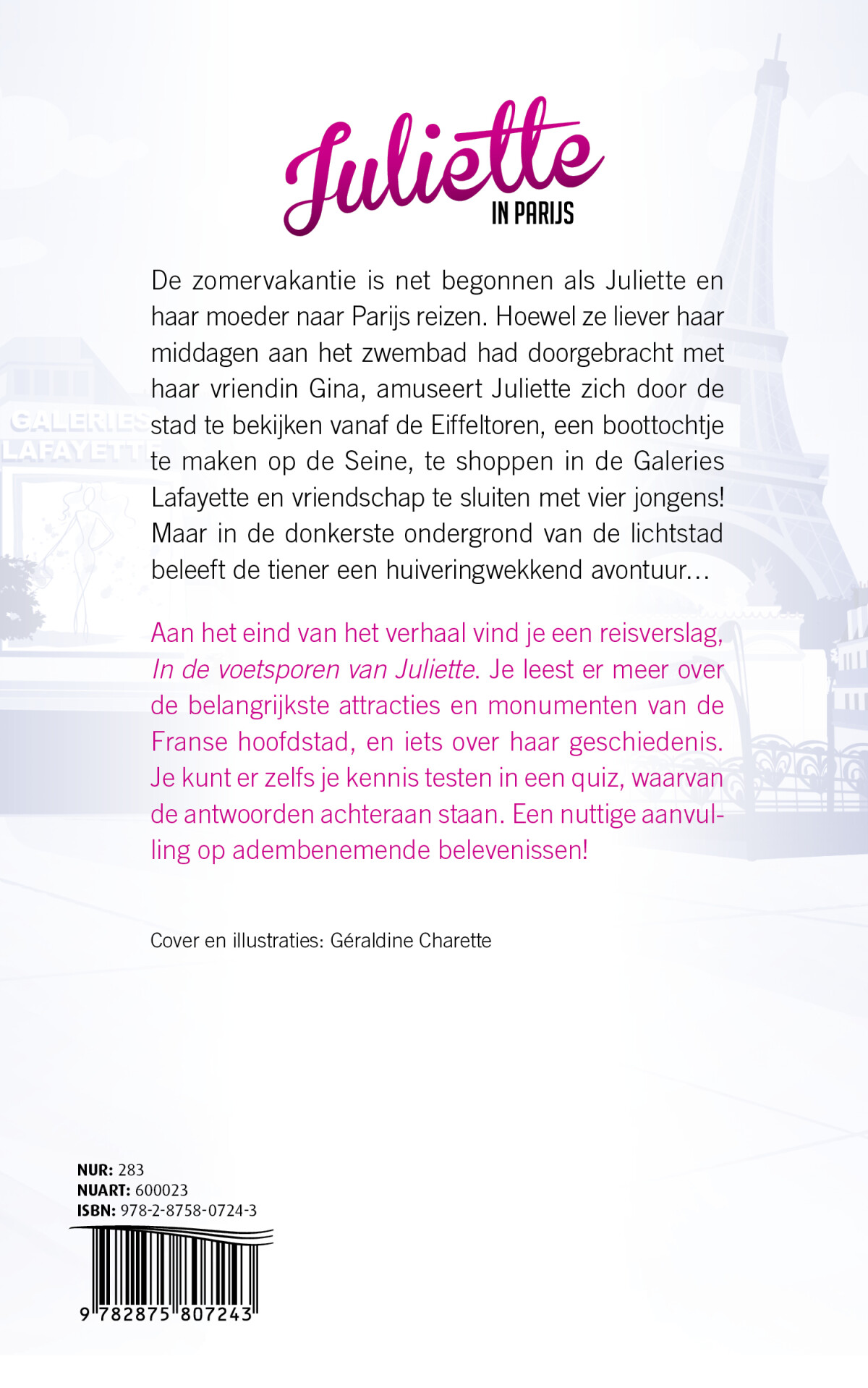 Juliette in Parijs / Juliette achterkant