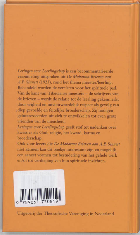 LEERLINGEN OVER LEERLINGSCHAP achterkant