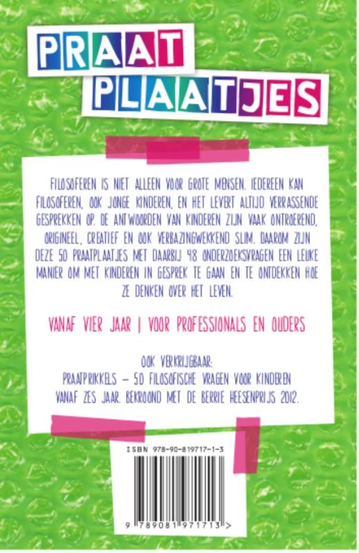 Praatplaatjes Praatplaatjes achterkant