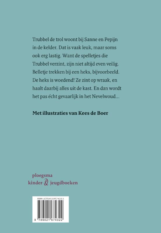 De kikkerkol / Trubbel de trol achterkant