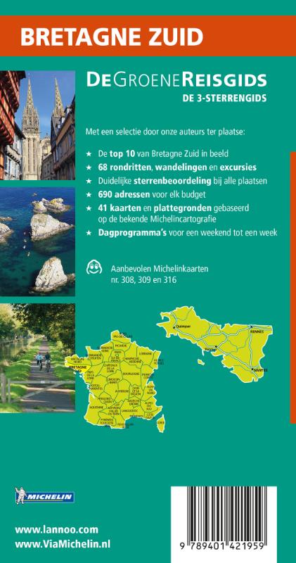 De Groene Reisgids - Bretagne Zuid achterkant