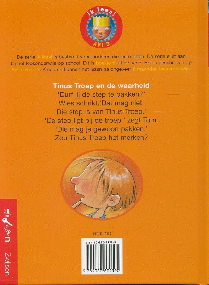 Tinus Troep en de waarheid / Ik lees! / AVI 3 achterkant