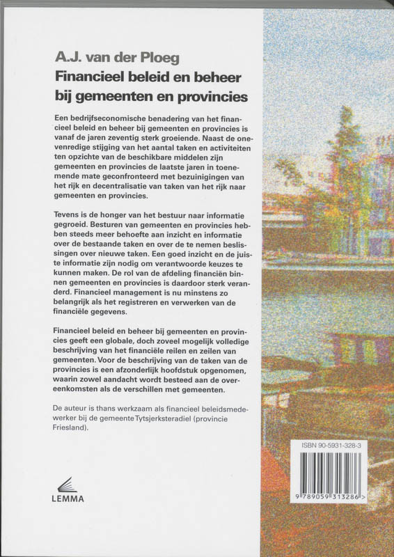 Financieel beleid en beheer bij gemeenten en provincies achterkant