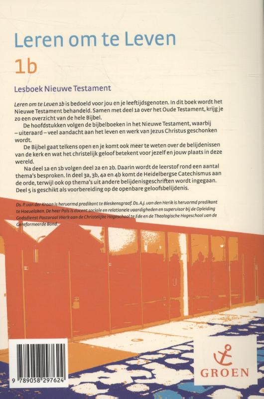 Leren om te Leven 1b Lesboek Nieuwe Testament achterkant