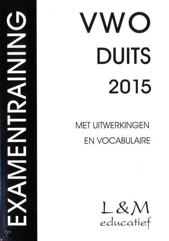 Examentraining Vwo Duits 2015