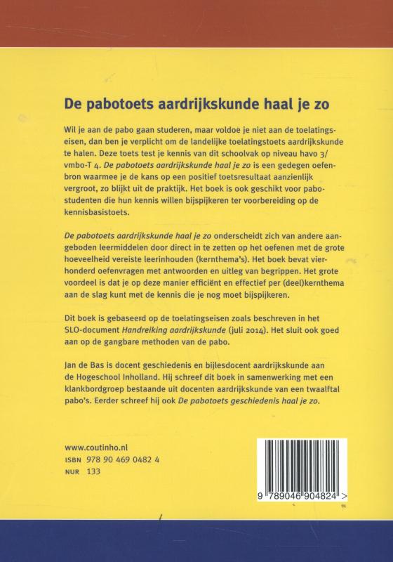 De pabotoets aardrijkskunde haal je zo De pabotoets aardrijkskunde haal je zo achterkant