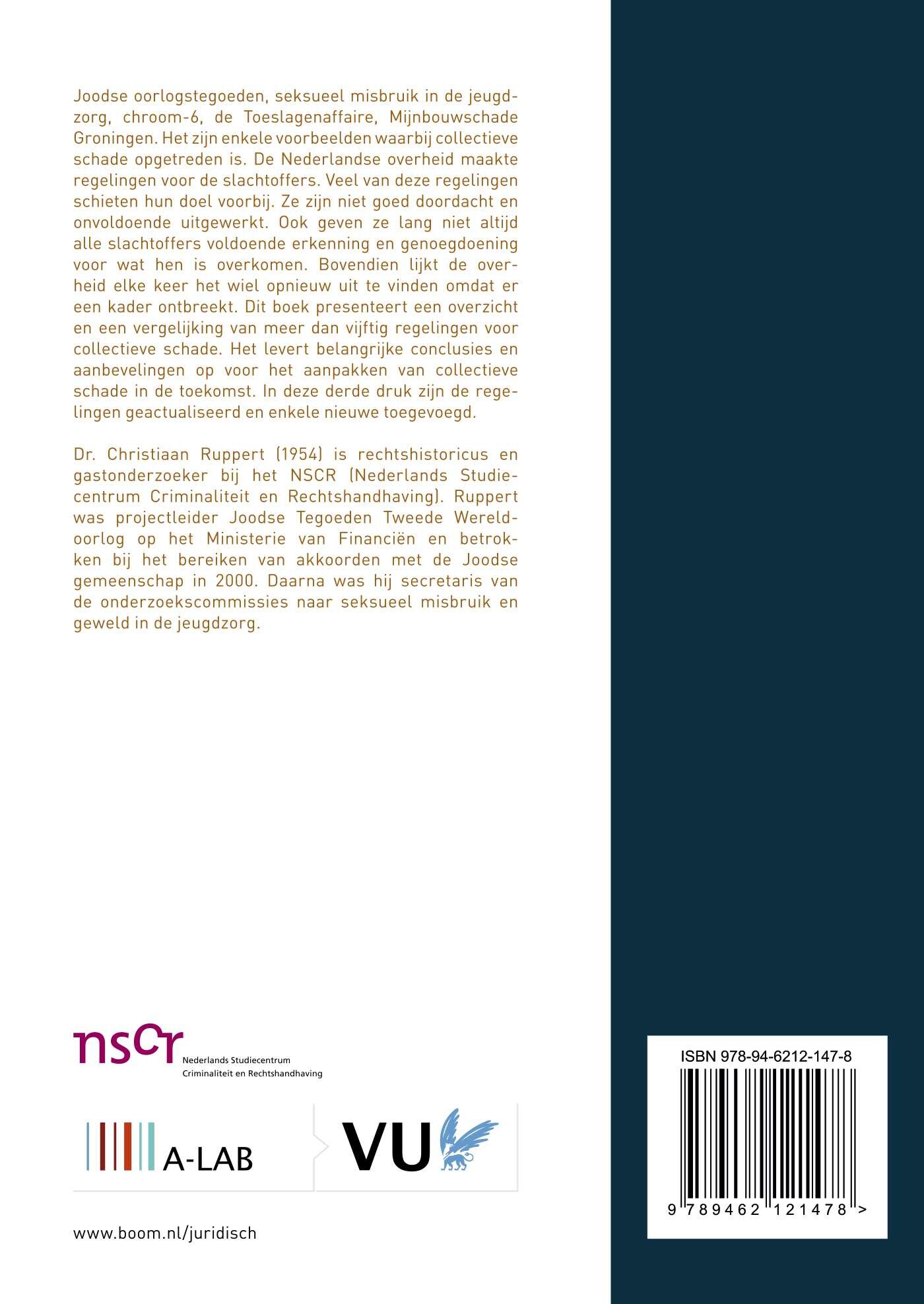 Regelingen voor collectieve schade / A-LAB (Amsterdam Institute for Law and Behavior) achterkant