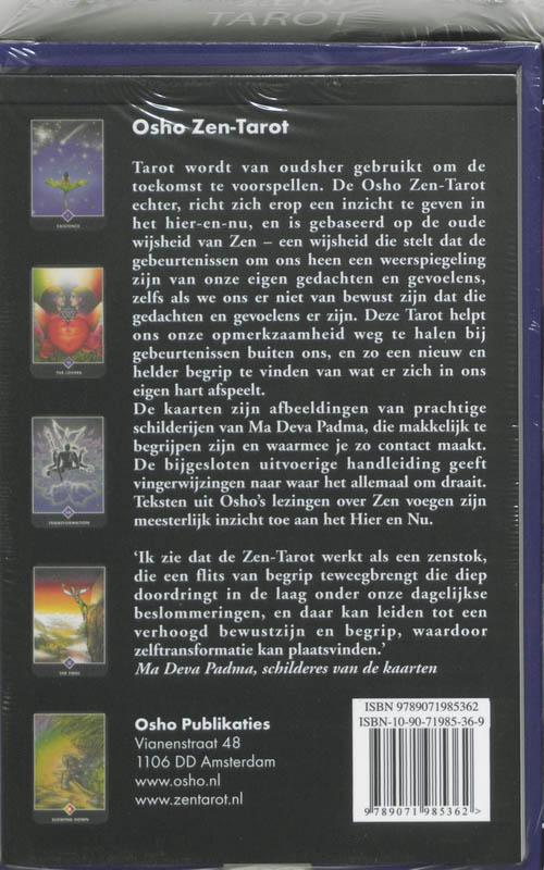 Zen tarot achterkant