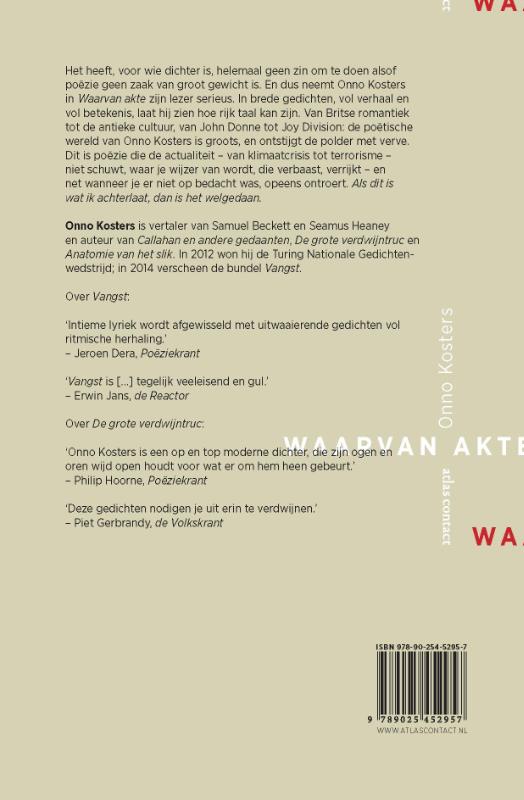 Waarvan akte achterkant