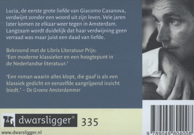 Een schitterend gebrek / Dwarsligger / 335 achterkant