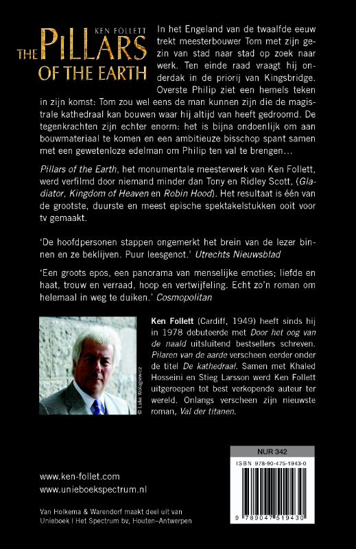 Pilaren van de aarde Pillars of the earth / Kingsbridge / 1 Pilaren van de aarde Pillars of the earth / Kingsbridge / 1 achterkant