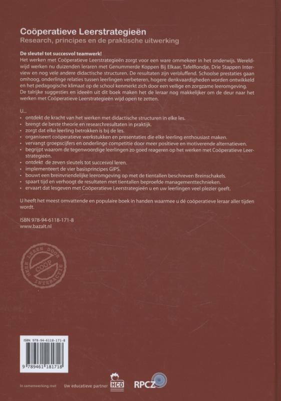 Coöperatieve Leerstrategieën achterkant