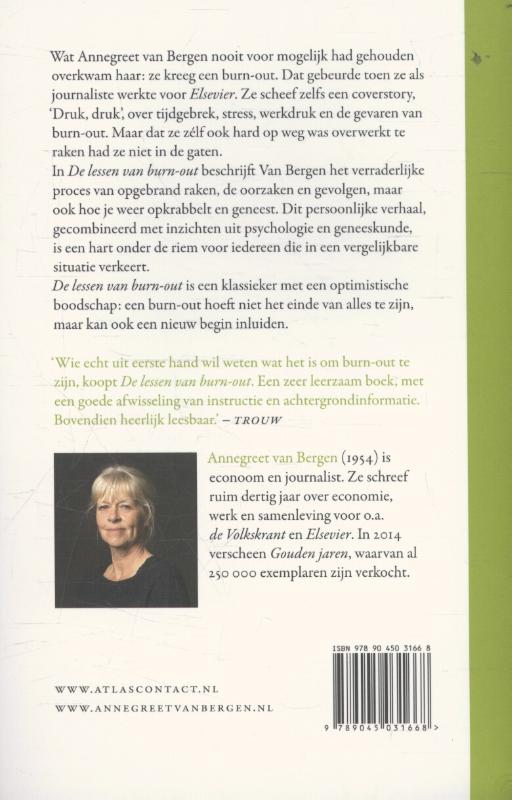 De lessen van burn-out De lessen van burn-out achterkant