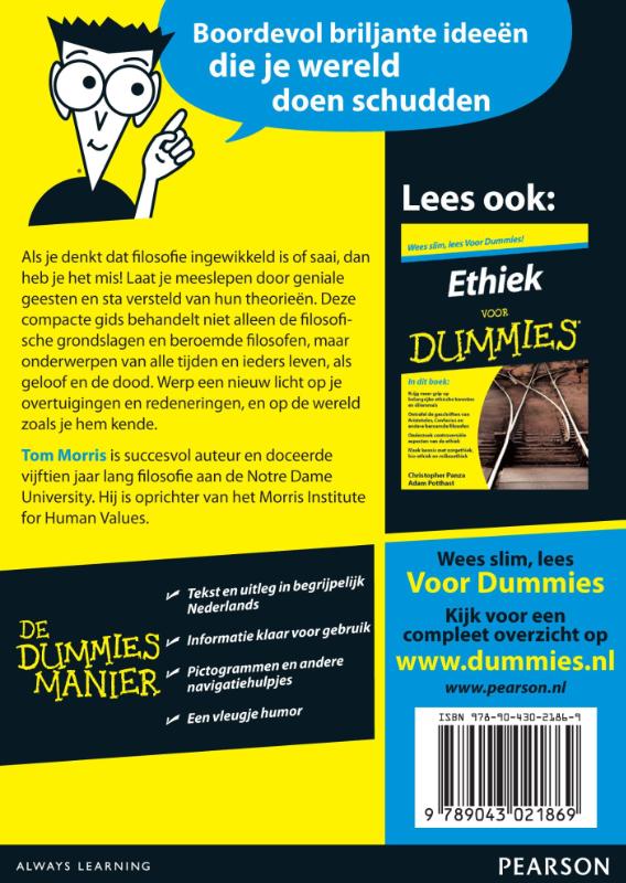 De kleine Filosofie voor Dummies / Voor Dummies achterkant