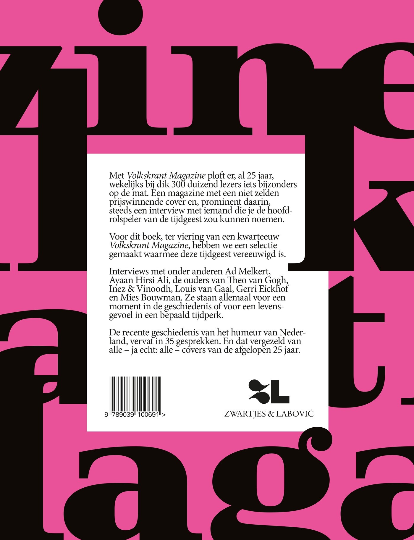Volkskrant Magazine - het boek achterkant