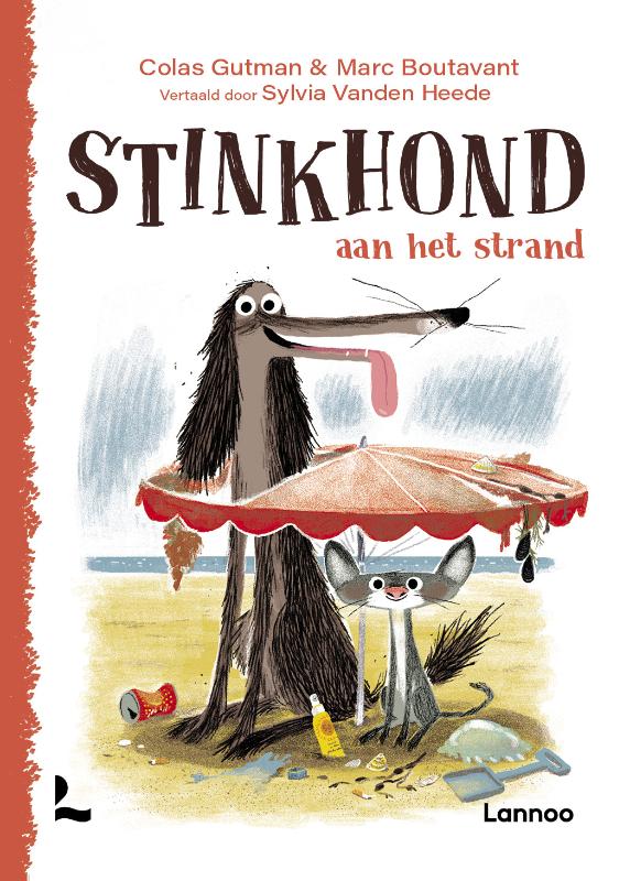 Stinkhond aan het strand / Stinkhond