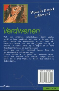 Verdwenen / Thriller achterkant