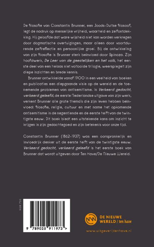 Verkeerd gedacht, verkeerd geleefd achterkant